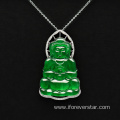 Jadeite Jade Goddess of Mercy Pendant